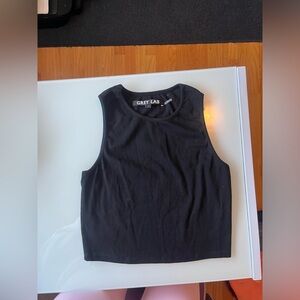 GREY LAB Black Crop Top
